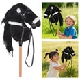 thumbnail image 2 of Multipurpose Plush Horse Head Costume Accessory on Hobby Horse Racing Toy Suitable for Family Fun, 2 of 8