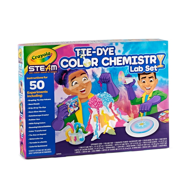 Crayola Tie Dye Color Chemistry Set for Kids, Educational Toys
