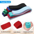 thumbnail image 4 of Uxcell Towel Bands, 6 Pack Stretchable Windproof Beach Towel Straps for Beach Cruise Pool Chairs, Red, 4 of 6