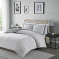 thumbnail image 4 of Home Essence Reversible 3 Piece Down Alternative Comforter Set, King/Cal King, Grey, 4 of 11