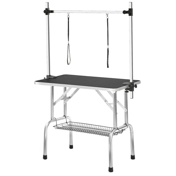 YIYADO 46'' Professional Dog Pet Grooming Table, Grooming Table for Dogs & Cats, Pet Grooming Table with Arm & Noose & Mesh Tray