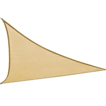 ROSENICE Triangle Sun Shade Sail Canopy With Durable Rings For Garden And Pool Beige Yellow Outdoor Hanging Shade