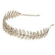 thumbnail image 3 of Diadema de diosa griega europea, corona de hojas metálicas doradas y plateadas, banda para el pelo, Tiara nupcial para boda, accesorios para el cabello brillantes, 3 of 3