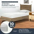 thumbnail image 7 of Oliver & Smith 10 Inch Twin Bed Mattress - High Density & Premium Comfort Cold Foam - Bonnell Coil Springs - Hybrid Twin Size Mattress - Medium Firm, 7 of 7