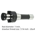 thumbnail image 2 of EPOTOOR Milling Cutter Bar R8-1 Inch Taper Shank Sleeve Type Milling Cutter Bar Replacement for Bridgeport Machine 7/16 Inch - 20 Rear Pulling Tail Wire, 2 of 5