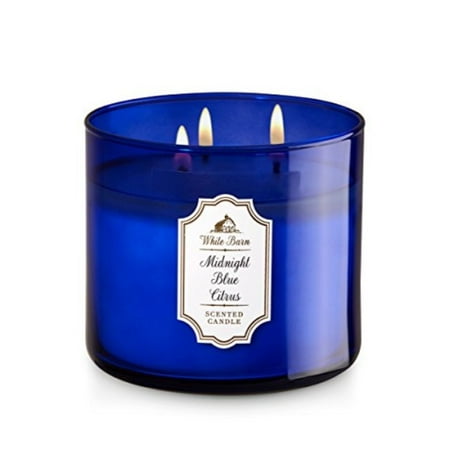 Bath Body Works White Barn 3 Wick Candle In Midnight Blue