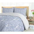 thumbnail image 5 of Ambesonne Blue White Duvet Cover Sets, Nautical Ocean Fish, 2-King, Blue White, 5 of 7