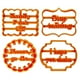 thumbnail image 4 of Molde de galletas bricolaje marco de bricolaje sello en relieve molde de goma galleta chocolate moldes cumpleaños fiesta de cumpleaños hornear decoración gruesa 1 cm 4 piezas kenally HA047916-01, 4 of 7
