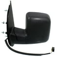 thumbnail image 2 of For Ford E-150/E-250 2010 11 12 13 2014 Door Mirror Driver Side | Power Glass | Non-Heated | Manual Folding | Textured Black | Non-Towing | Standard Type | w/Top Spot Mirror | FO1320396 | AC2Z17683AA, 2 of 7