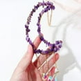 thumbnail image 5 of Safeglitz Natural Amethyst Gravel Pendant Wind Chime - Handwoven Sun Catcher & Room Decor, Rainbow Light Reflecting Hanging Decor for Home, 5 of 9