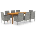 thumbnail image 2 of vidaXL Patio Dining Set Outdoor Dining Table and Chairs Patio Conversation Set, 2 of 6