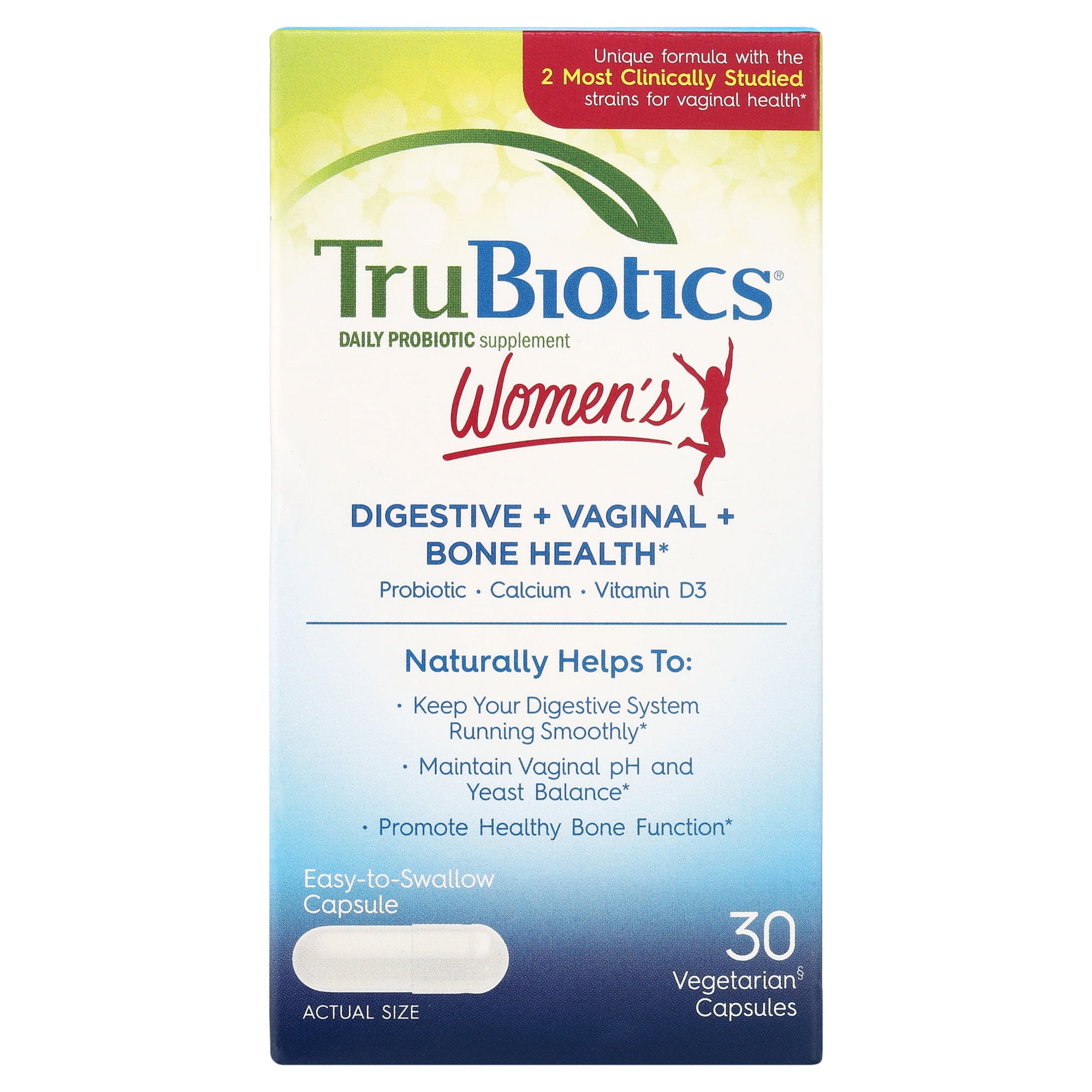 Trubiotics Women's Probiotic Capsules, 30 Count
