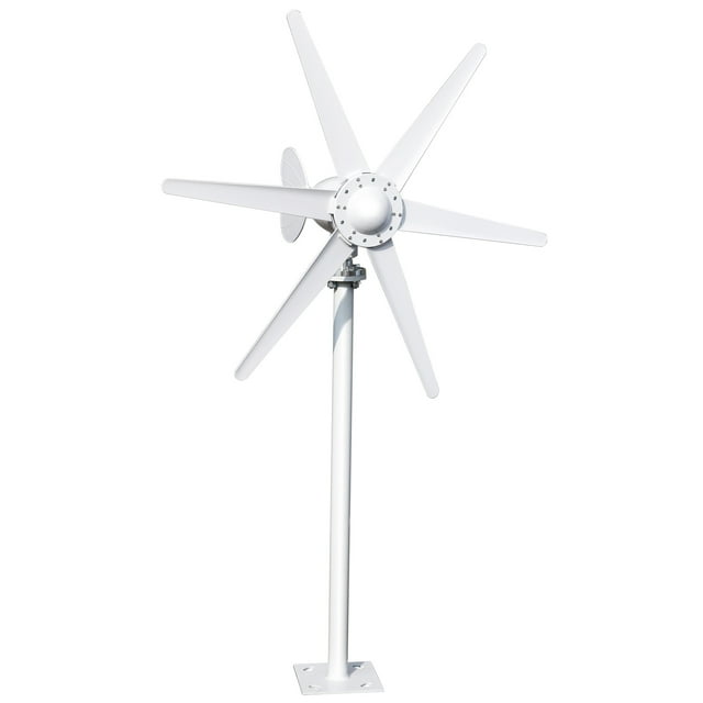 Dianhelloya 800W High-Efficiency Wind Turbine Generator for Home/Farm/RV/Boat, 6-Blade Design with Low 1.0m/s Startup, 12V/24V AC Power, Waterproof & Durable