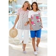 thumbnail image 6 of Woman Within Plus Size Graphic Print Scoop Neck Tunic, 6 of 6