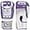 Purple/White, variant on Ringside Apex Bag Boxing Gloves, IMF-Tech with Secure Wrist Support, Black/Red, L/XL