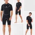 thumbnail image 3 of DIVE SAIL Traje de buceo 3MM Pantalones cortos de manga corta resistentes al desgaste Traje de neopreno Servicio prolongado Sensación de cuerpo fresco Accesorio de surf masculino negro L Scienceny OD019360-09, 3 of 7