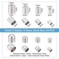 thumbnail image 4 of 80Pcs 2 Styles 8 Sizes 304 Stainless Steel Cord Ends Metal End Caps Column Cord End Caps Leather Cord Ends Terminators Jewelry End Tip Bead Caps for DIY Bracelet Earrings Making DIY, 4 of 6