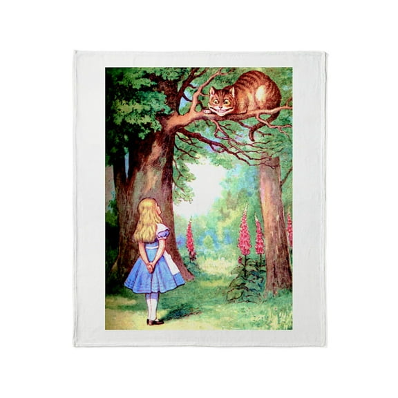 CafePress - Alice & The Cheshire Cat Throw Blanket - Soft Fleece Throw Blanket, 50"x60" for All Ages