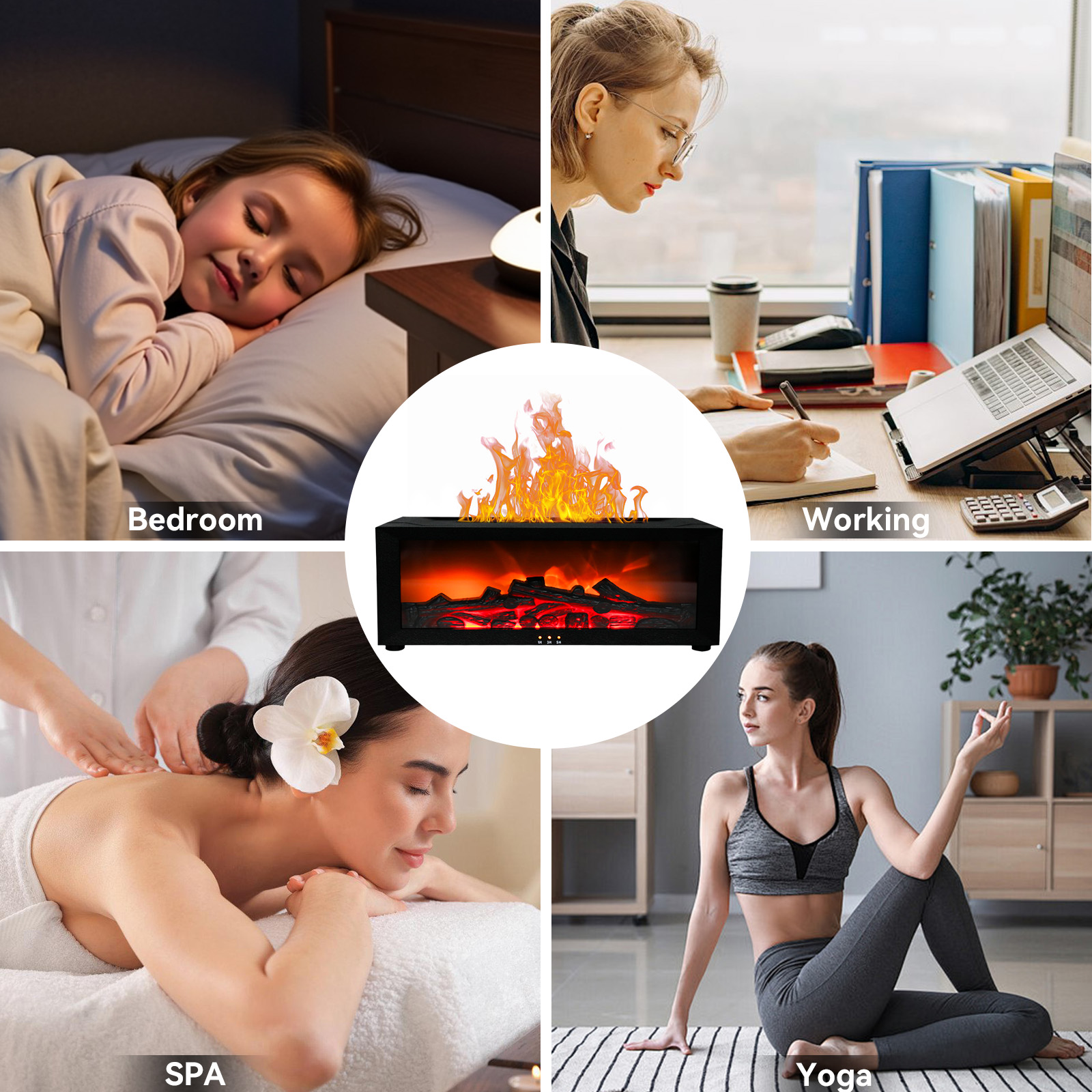 Noahstrong Flame Diffuser, 7-Color Essential Oil photo 4