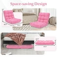 thumbnail image 3 of Costway Adjustable 14-Position Lazy Sofas & Couches Cushioned-Pink, 3 of 9