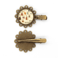 thumbnail image 1 of Instruments de Musique Combinaison Modèle Vintage en Métal Fleur Épingle à Cheveux Coiffure, 1 of 3