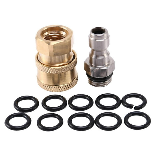 Pressure Washer Adapter Set,1/4 Inch Quick Disconnect Kit With 10 Pack O-Ring.5000