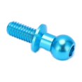 thumbnail image 4 of 10pcs Rc Aluminum Alloy Ball Head Link Track Rod Ball Head Screw Link Rod Shock Absorber End Compatible With Tt01 Tt02 Rc Car(blue), 4 of 5