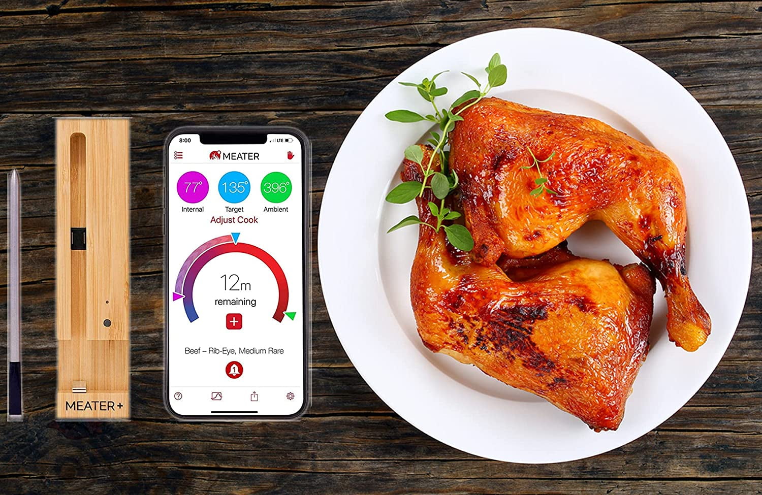  MEATER Plus: Dual Bundle, Long Range Wireless Smart Meat  Thermometer
