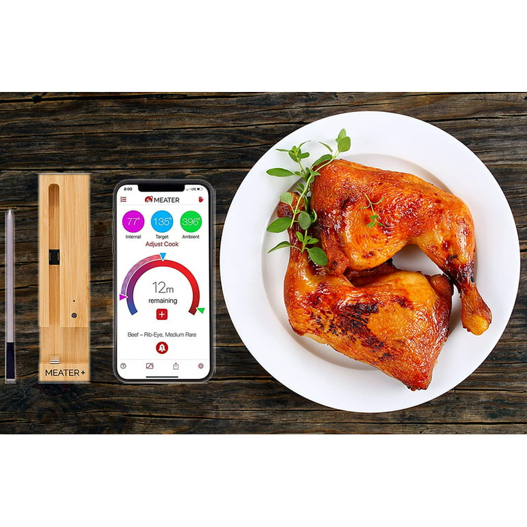 MEATER Plus: Ultimate Smart Meat Thermometer for BBQ, Oven, Grill,  Dishwasher Safe with HogoR Glove 