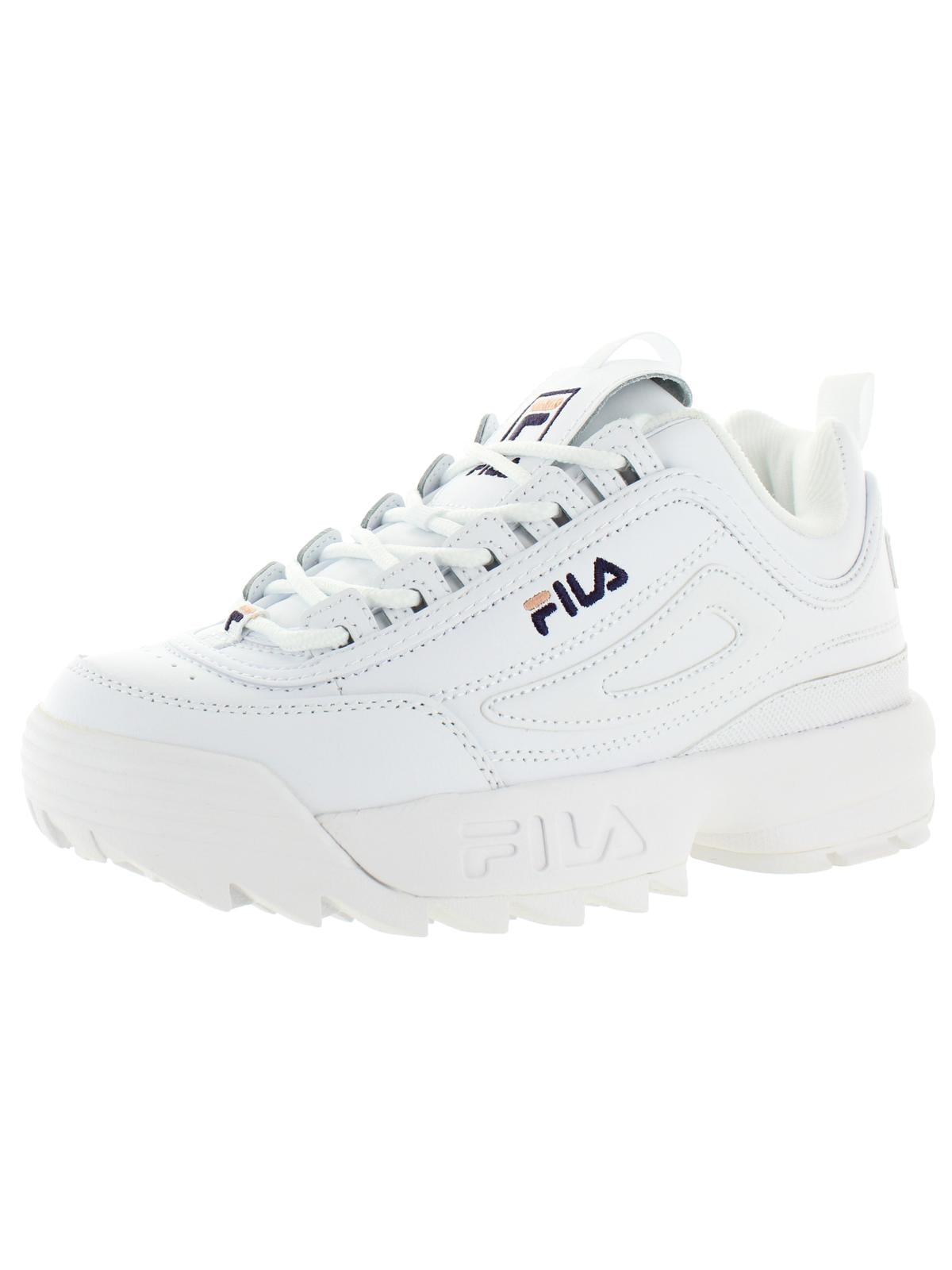 Fila Womens Disruptor II Premium Trainers Leather Sneakers - Walmart.com
