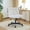 Teddy fleece | Beige, variant on Studyset Wide Seat Desk Chair with Wheels, Criss Cross Legged Home Office Chair with Rocking Function & Adjustable Height, Comfy Swivel Armless Chair, 300lbs Capacity, Bedroom Vanity Chair