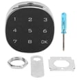 thumbnail image 1 of Locker Electronic Password Lock, Digital High Security Cabinet Keypad Lock Anti Theft Zinc Alloy Energy Saving  For File Drawer Letter Box 30mm/1.2in, 1 of 8