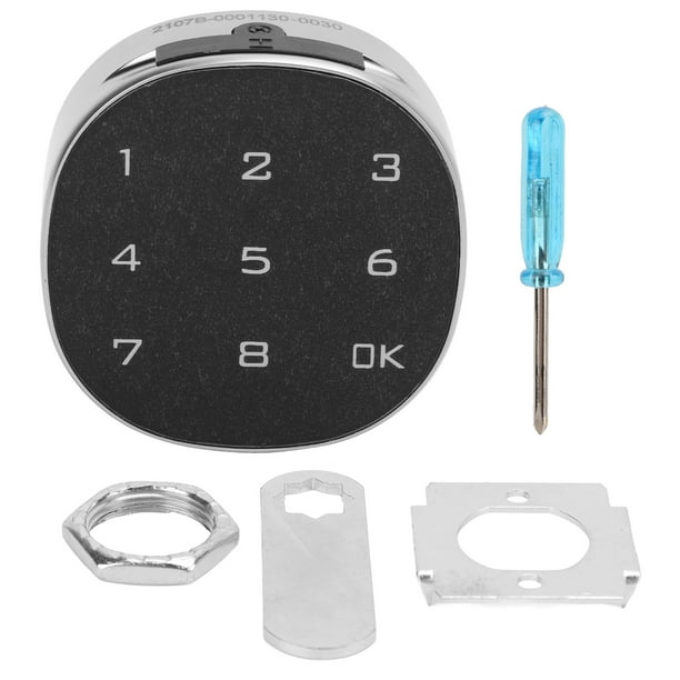 Cerradura electrónica con contraseña, pantalla táctil, antirrobo para archivador, taquilla, cajón, buzón, 30 mm/1,2 pulgadas