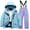 Purple, variant on Children's Ski Suit Multi Pocket Jacket And Pants Winter Windbroof Snowboarding Winter Warm Snow Suits Unisex Girls Outfits Set 4 Years-6 Years