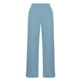 thumbnail image 5 of Yindaity Girls Sweat Pants Size 10-12 Girls' and Toddler Sweatpants Kids Active Jogger Pants Girls Casual Pull On Pants with Drawstring Pockets(Sky Blue,12-13 Years), 5 of 5