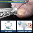 thumbnail image 3 of Toenail Clippers for Seniors Thick Toenails, 2026 Large Toe Nail Clippers for Men Thick Nails with Wide Opening, Sharp Heavy Duty Ingrown Toenail Clippers Nail Cutter Long Handle with Slanted Blade, 3 of 5