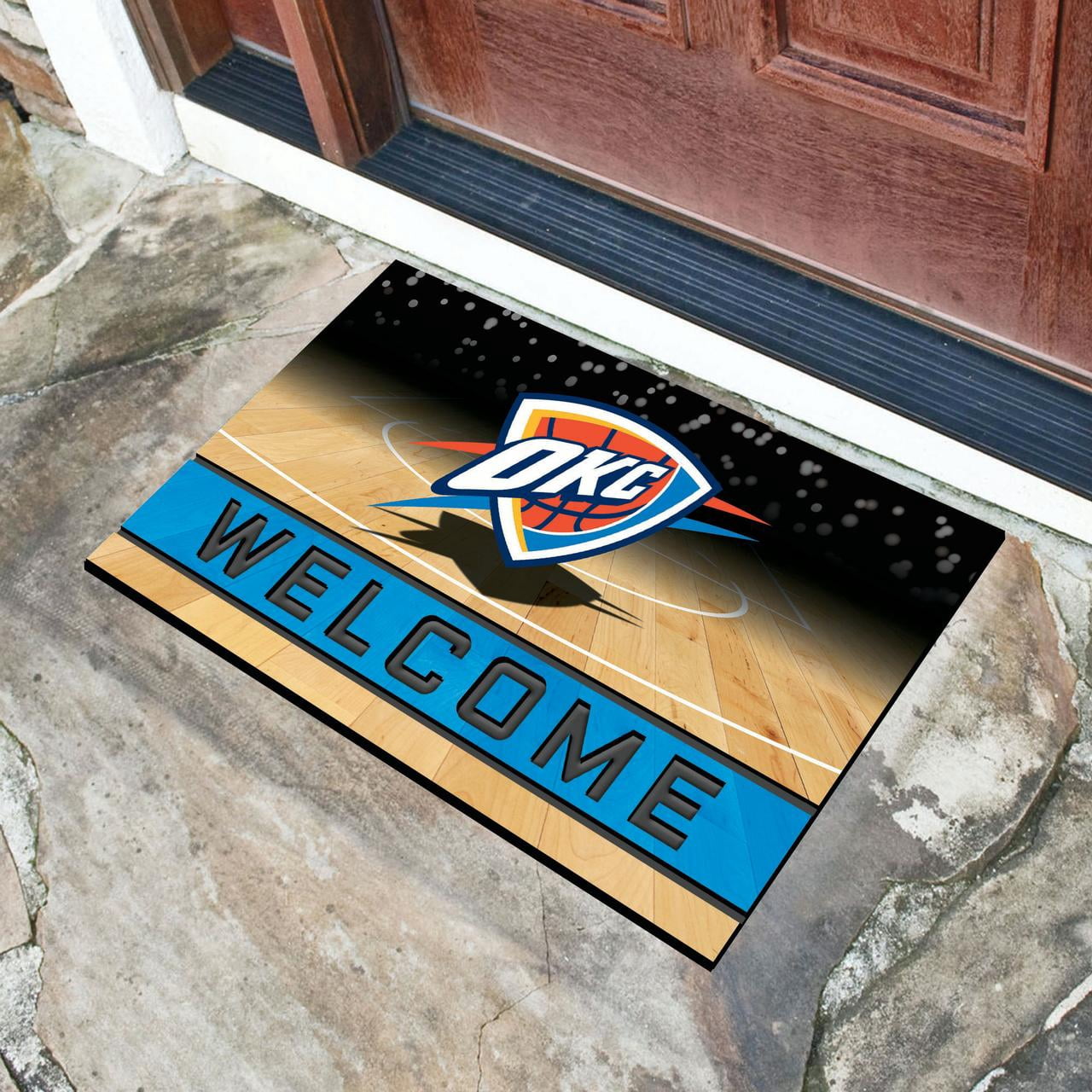 Fanmats 21960 NBA - Oklahoma City Thunder 18"x30" Crumb RubberDoor Mat