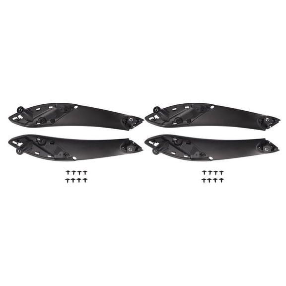 4x Black Front Left/Right Inner Door Handle Trim Pull Grab Panel Handle For- 3 4 Series F30 F80 Interior Door Handle