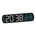 thumbnail image 4 of Reloj despertador digital con LED, versátil, regalo de cumpleaños, práctico reloj digital de escritorio para decoración de dormitorio y sala Blanco, 4 of 8