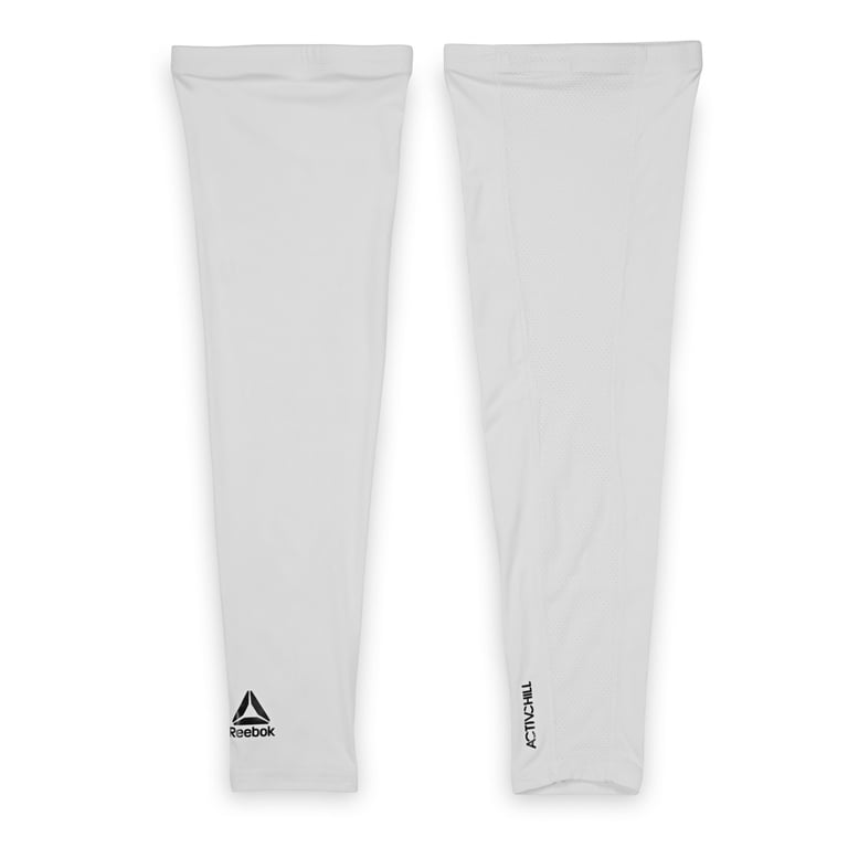 Reebok Delta ActivChill Leg Sleeves, S/M, White, 2-Pack photo 4
