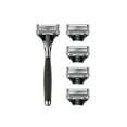 thumbnail image 4 of Harry's Winston Razor Handle for Men, Includes 5 Razor Blade Cartridges, Ink Chrome, 4 of 10