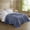 Navy + Bamboo 1, variant on YINGYUE Twin Size Bamboo Rayon Cotton Blanket 350GSM Diamond Jacquard Cooling Light Bed Throw Navy