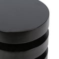 thumbnail image 4 of Kate and Laurel Omar Modern Wooden Round Side Table, 14 x 14 x 18, Black, Geometric Floating Disks Circle End Table for Use as Bedroom Night Stand or Living Room Table Option, 4 of 7