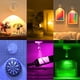thumbnail image 4 of Foco pequeño con pilas y mando a distancia, foco pequeño inalámbrico LED RGB giratorio con atenuador y temporizador, 4 of 5