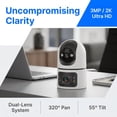 thumbnail image 4 of Indoor Security Camera, Dual Lens Cameras for Home Security, Motion Tracking, Night Vision, Smart detection and alerts, Two-Way Audio, SD Card or Paid Cloud, Security Camera for Pet Elderly, 4 of 10
