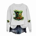 thumbnail image 4 of Yteetum Women's St Patrick's Day Sweatshirt Plus Size Crewneck Irish Gift St Patricks Luckys Shamrocks Graphic Print Hoodless Sweatshirts Top Womens Casual Round Neck Loose Fits Long Sleeve T Shirts, 4 of 4