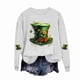 thumbnail image 5 of RKSTN Women's St Patrick's Day Sweatshirt Plus Size Crewneck Irish Gift St Patricks Luckys Shamrocks Graphic Print Hoodless Sweatshirts Top Womens Casual Round Neck Loose Fits Long Sleeve T Shirts, 5 of 5