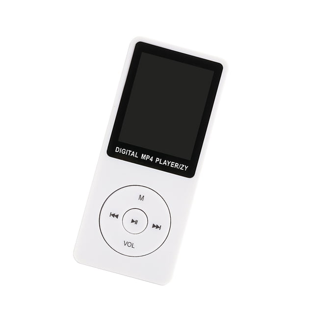 bedienty Audio Player Large Screen Student Accessories MP3 Battery-operated MP4 Card Reader Language Selection Music Players Black
