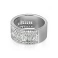 thumbnail image 3 of Messika 1.76Cttw Liz Baguette & Round Diamond Band Ring 18K White Gold SZ 6.25, 3 of 5