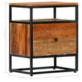 thumbnail image 5 of vidaXL Bedside Cabinet 15.7"x11.8"x19.7" Solid Reclaimed Wood and Steel, 5 of 12